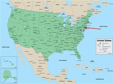 philadelphia on us map.
